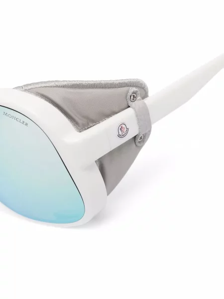 Okulary przeciwsłoneczne Moncler Eyewear białe
