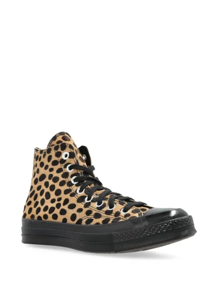 Sneakerși Converse Chuck 70 cu imagine cu model leopard alb