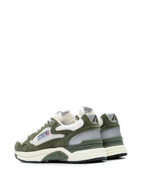 Sneakerși Autry din piele de căprioară verde
