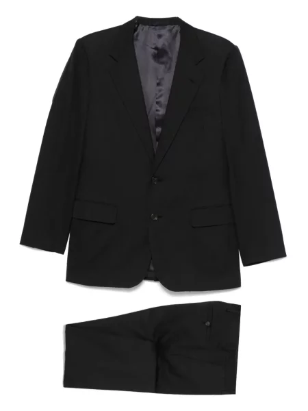 Oblekový jednořadý oblek Lanvin Pre-owned modrý