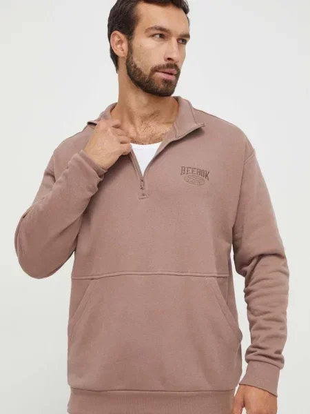 Reebok Classic hanorac de cu imprimeu maro