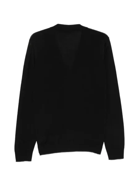 Cardigan Alpha Studio cu decolteu în V negru