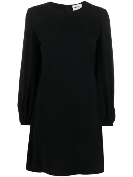 Rochie mini P.a.r.o.s.h. cu mâneci lungi în linie A negru