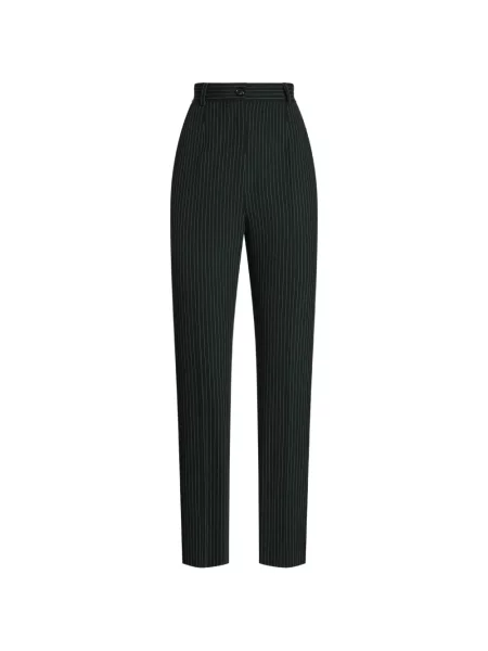 Pantaloni Dolce & Gabbana de lână negru