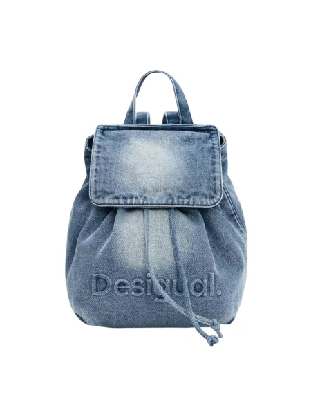 Plecak Desigual z autografem niebieski