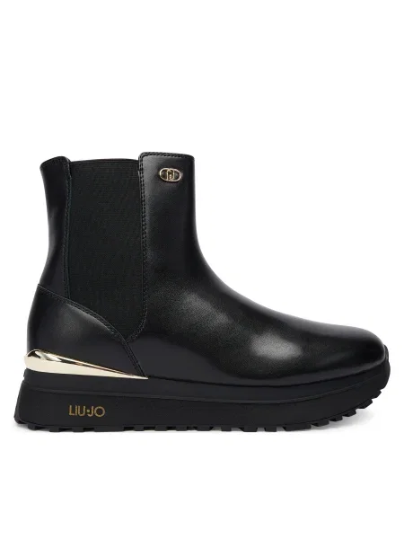 Кожени боти челси Liu Jo LIU JO MAXI WONDER 95 с платформа черно