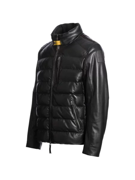 Geanta de piele Parajumpers negru