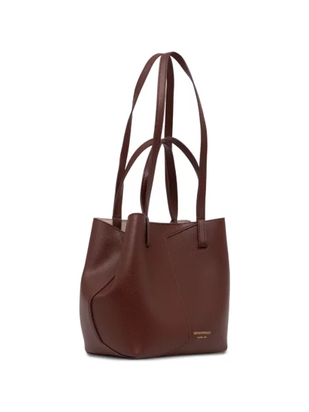 Geantă Emporio Armani din piele roșu