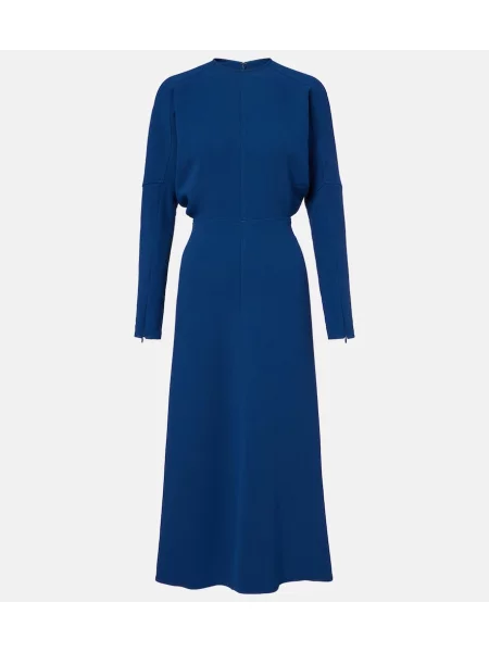 Rochie midi Victoria Beckham albastru