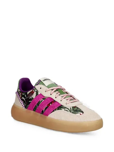 Lung papuci Adidas cu mâneci lungi cu dungi albastru