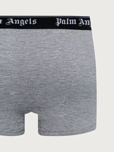 Palm Angels bokserki dopasowane z bawełną szare