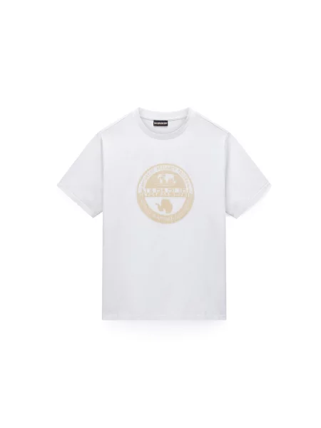 NAPAPIJRI Tricou S-Mahsa bej alb