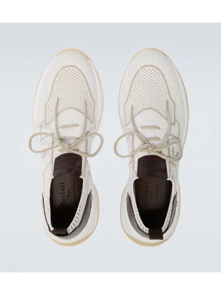 Sneakerși Berluti din piele alb