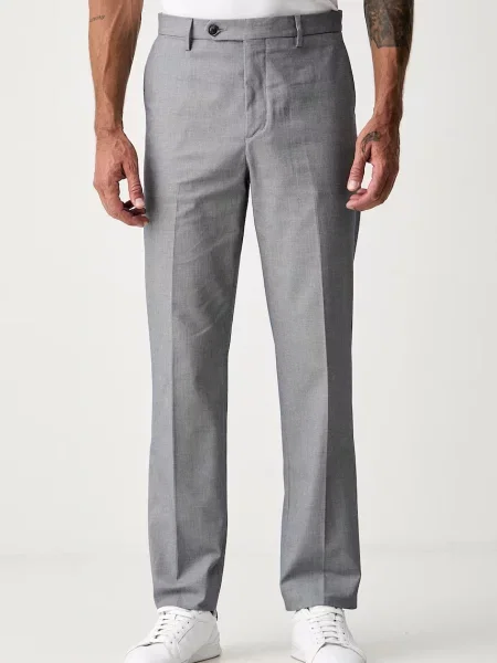 Tommy Hilfiger pantaloni straight pentru bărbați cu gri