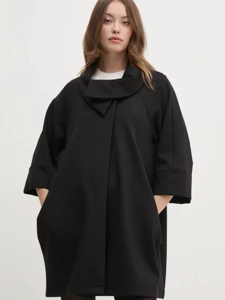 Joseph Ribkoff palton femei de tranzitie oversize negru