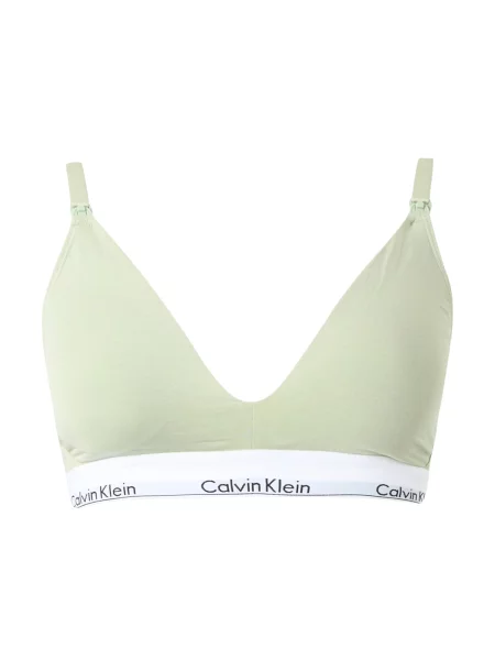 Calvin Klein Underwear Sutien verde pastel / negru alb
