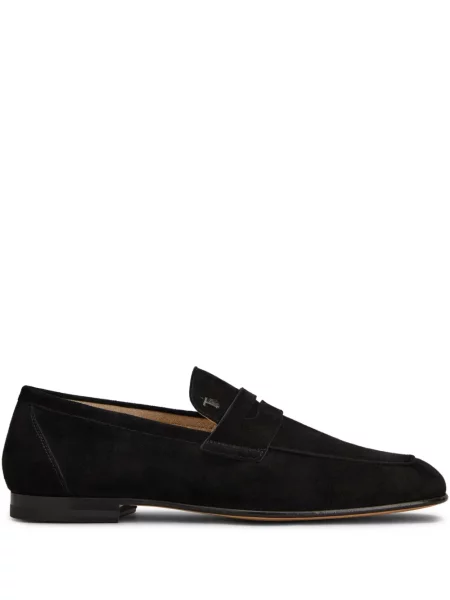 Pantofi loafer Tod's din piele de căprioară negru
