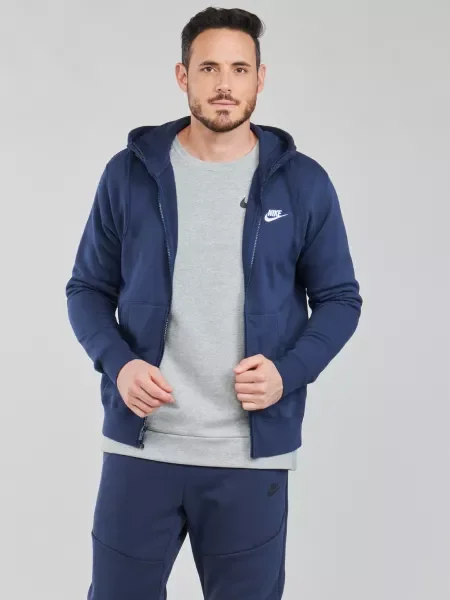 Fleecová fleecová mikina Nike modrá