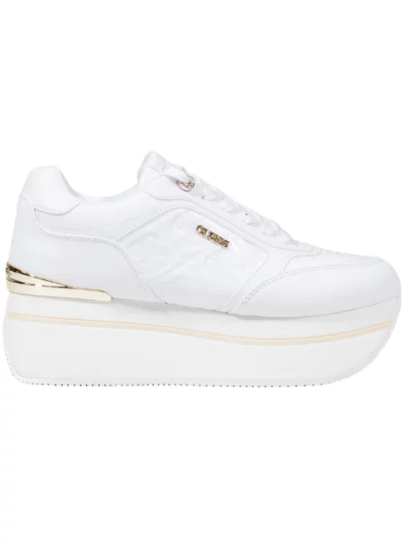 Tenisky Guess na platformě bílé