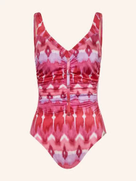 Charmline Kostium Kąpielowy Shape Ikat Energy pink biały
