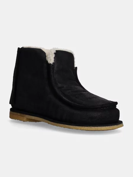 JW Anderson cizme de zapada din piele intoarsa Ankle Boot femei negru