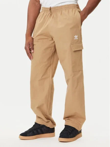 Adidas Долнище анцуг Trefoil Essentials бежов