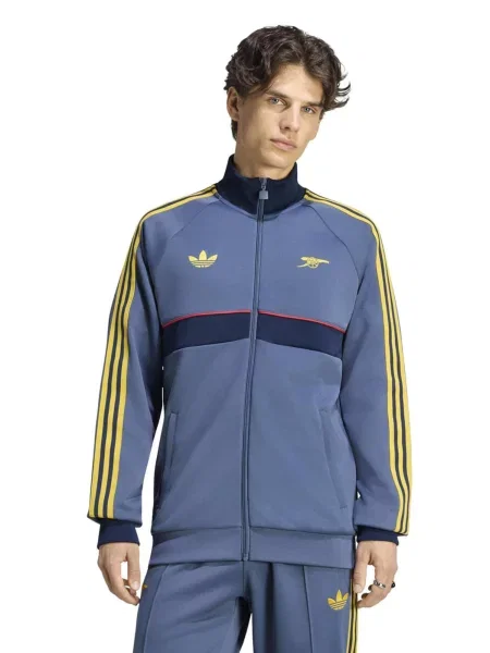 ADIDAS PERFORMANCE Športová mikina so AFC OG námornícka / opálová / žltá / čerešňová modrá