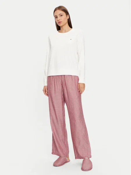 Pižama Tommy Hilfiger rdeča