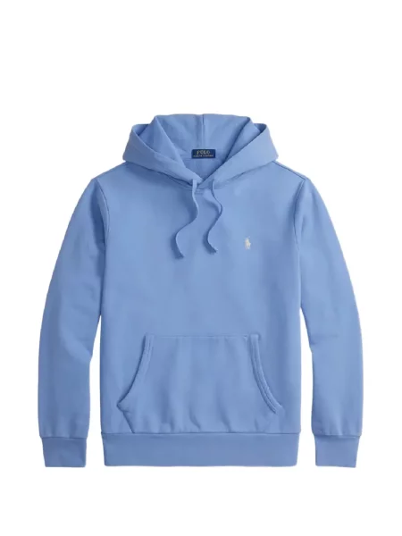 Hanorac cu glugă Polo Ralph Lauren din fleece albastru