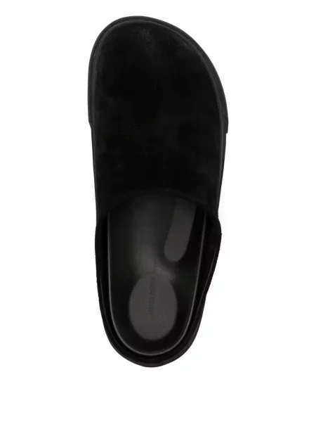 Papuci tip mules James Perse din piele de căprioară negru