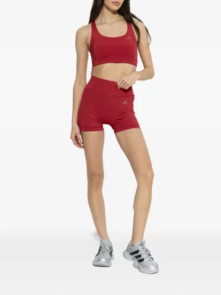Szkolenie krótkie legginsy Adidas czerwone