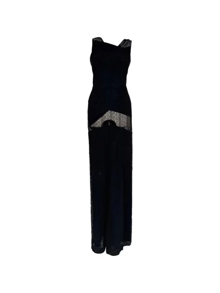Μάξι φόρεμα Roland Mouret με δαντέλα μαύρο
