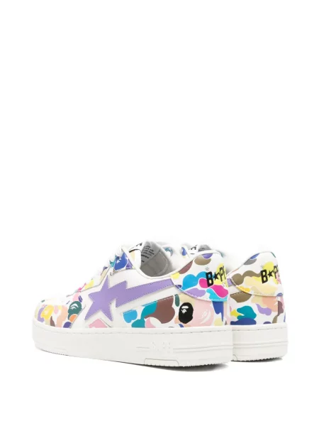 Sneakerși A Bathing Ape® cu imagine alb