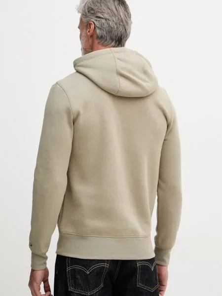Tommy Hilfiger Hanorac cu glugă bărbătesc cu verde