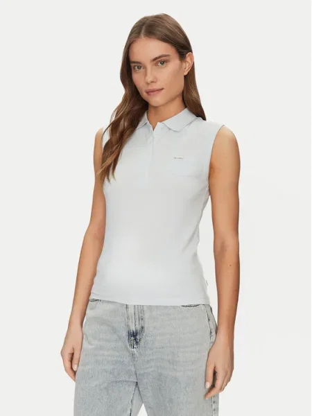 Guess Jeans Tricou polo albastru