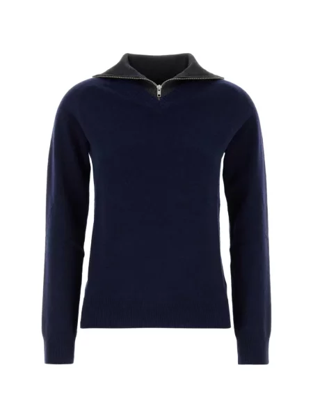 Pulover Mm6 Maison Margiela tricotate albastru
