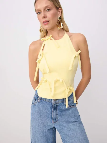 Trendyol Top pastel galben