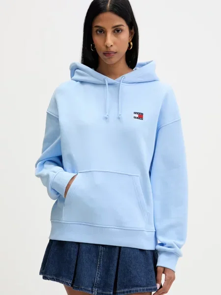 Tommy Jeans Hanorac deschis albastru
