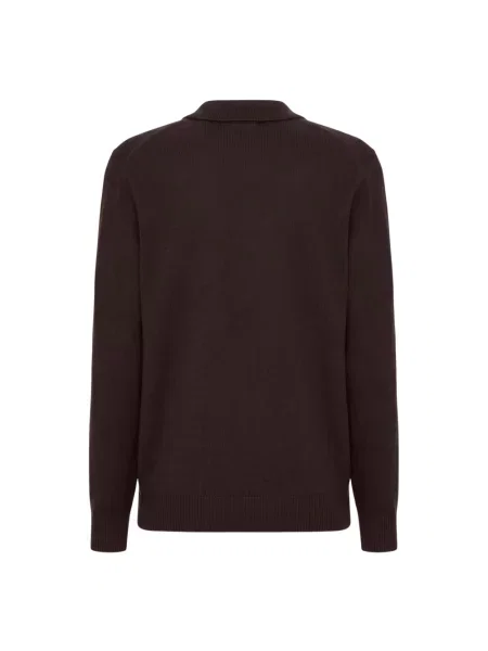 Sweter Mc2 Saint Barth wełniany brązowy