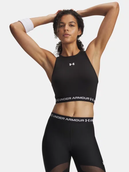 Top Under Armour bez rękawów czarny