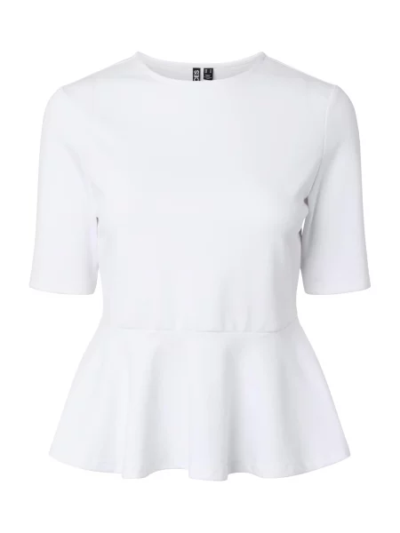 PIECES Tricou PCALISA' alb