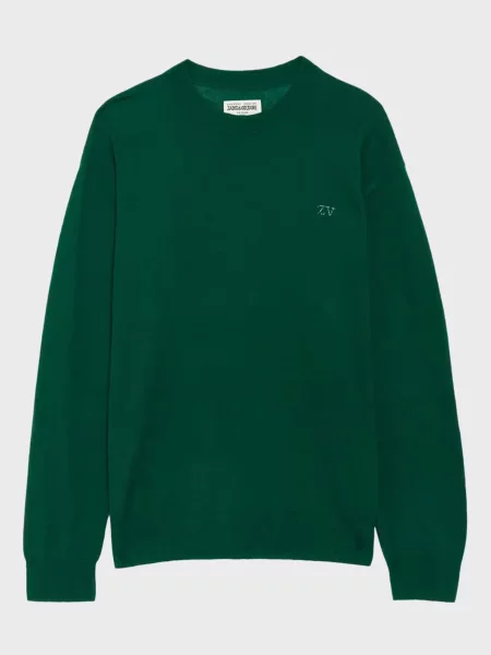 Кашемировый свитер Zadig&voltaire зеленый