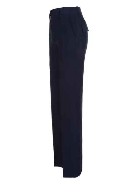 Pantaloni Victoria Beckham albastru
