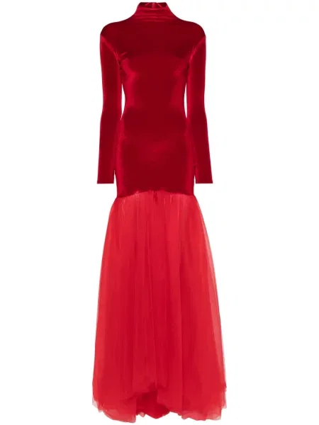 Rochie Atu Body Couture de catifea roșu