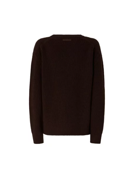 Sweter Pinko wełniany brązowy