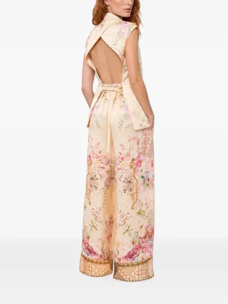 Pantaloni Camilla cu model floral cu imagine