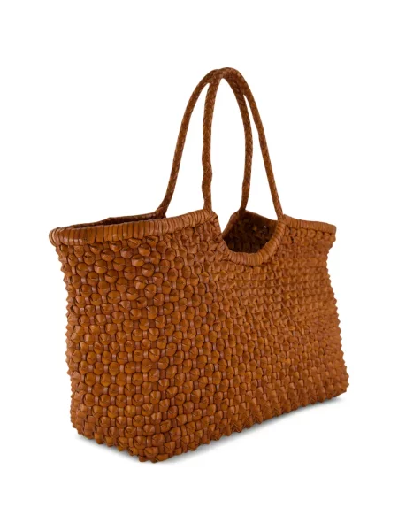 Geantă shopper Dragon Diffusion din piele maro