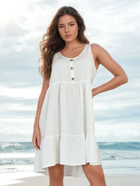 Rochie mini Resti de costum alb