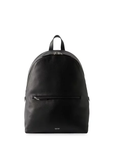 Rucsac Tom Ford din piele cu imagine negru