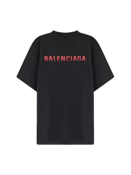 Koszulka Balenciaga z nadrukiem czarna